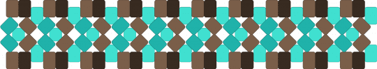 Mint Chocolate - light blue,tan,teal,green,blue,brown,ice cream,mint