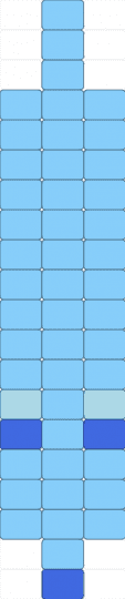 The Moon worm (TADC) - light blue,tadc,worm,moon