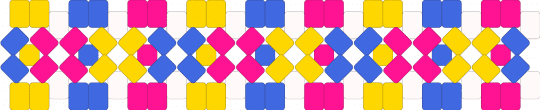 Yatta cuff - yellow,blue,pink,yatta,dandys world