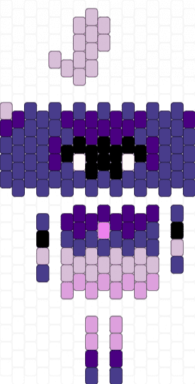 Haunted Flame Soulvester doll - purple,pink,soulvester,skin,dandys world,roblox,video game,ghost,spooky