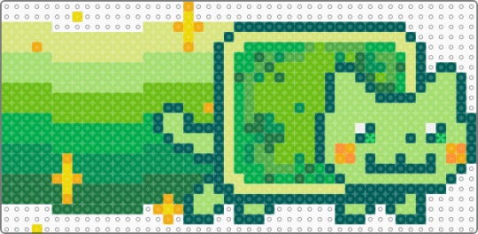 Lucky Nyan cat - green,saint patricks day,clover,nyan,money