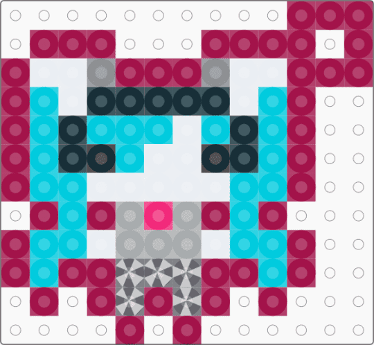 Mini Hello Builder Miku keychain - pink,miku,vocaloid,hello builder,music,songs