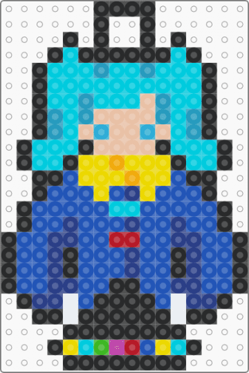 Static Miku - light blue,blue,miku,music,keychain,vocaloid