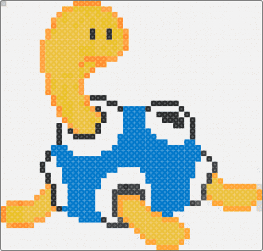 Shiny Shuckle - white,orange,yellow,blue,pokemon