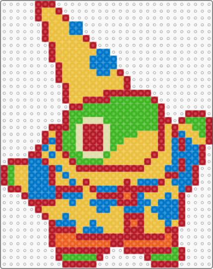 Clown frog - red,yellow,clown,frog,clowncore