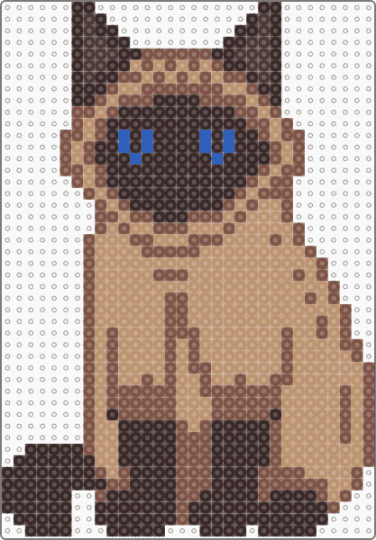 Siamese Cat - beige, brown, tan