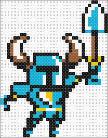 Shovelknight - shovel knight,character,video game,gaming,black,light blue