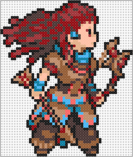 Aloy - brown, red, tan