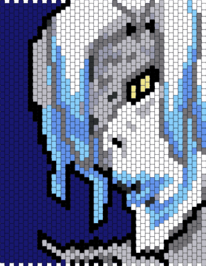Rem Death Note - gray, light blue, purple