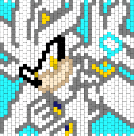 silver the hedgehog - white,gray,light blue,sonic,silver the hedgehog,sonic the hedgehog,its no use,take this,sega,sonic 06,panel pattern