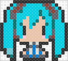 Miku - light blue,gray,beige