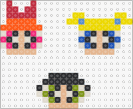 Powerpuff Girls Mini - powerpuff girls,cartoon network,characters,miniature,colorful,heroic,orange,yell