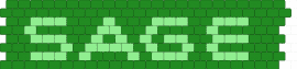 Sage cuff - green