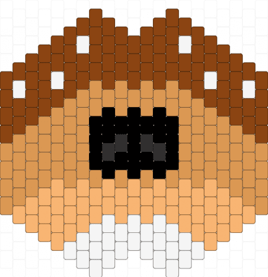 also deer mask - red,orange