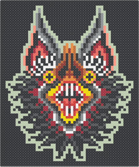 remix - beige, black, gray, red