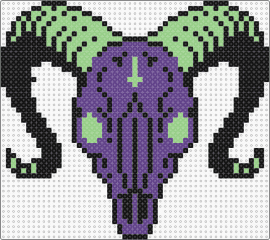 Baphomet 33 - teal,purple
