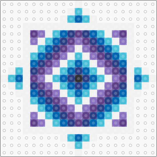 blue flowstar perler 4 - flowstar,blue
