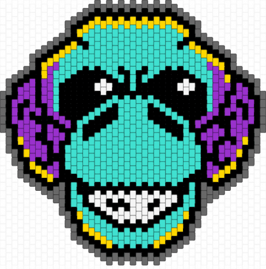 dirt monkey - dirt monkey,dj,music,edm,neon,monkey,animal,light blue