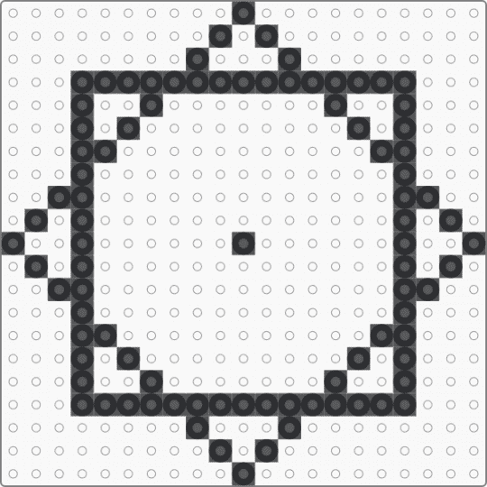 flowstar perler template - black