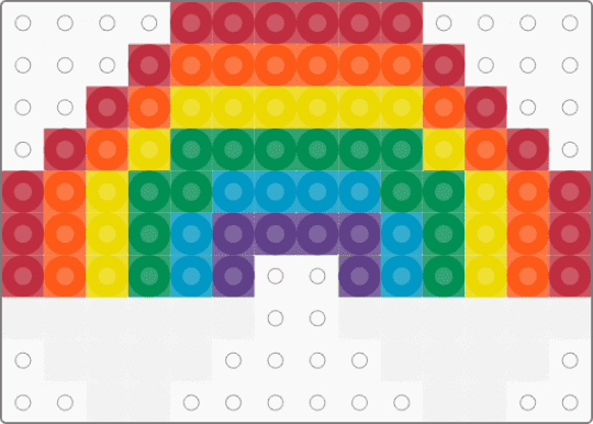 mini rainbow - green,yellow,orange,red