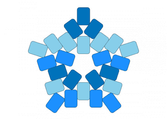 Rimaru star - blue, light blue