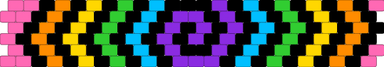Silly spiral - black,orange,green,purple,colorful