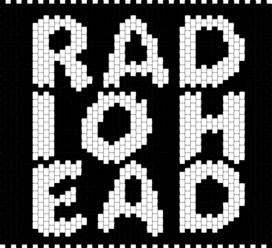 Radiohead - radiohead,band,music,panel,text,black,white