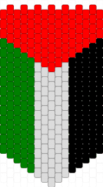 Palestine banner - red,green