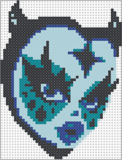 Demon clown v 2 - light blue,clown,demon