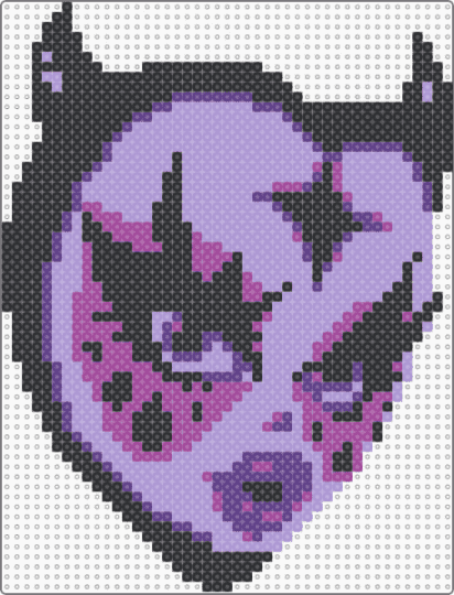 Purple demon - cute, demon, pink