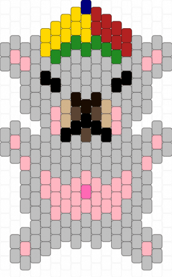 Pibble Pony Bead Patterns - Gallery - Kandi Pad | Kandi Patterns, Fuse ...