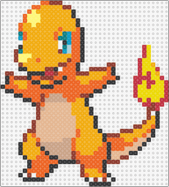 Charmander - charmander,charizard,pokemon,fire type,lizard,flame,orange,yellow,black