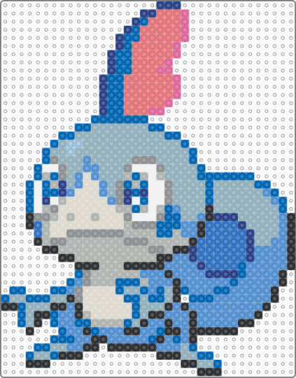 Shiny Sobble - blue,light blue,beige