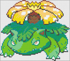 Shiny Venasaur - venusaur,pokemon,palm tree,character,gaming,evolution,green,yellow