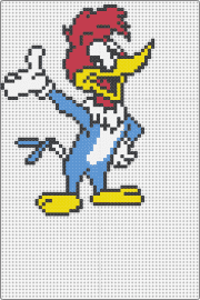 Woody Woodpecker - woody woodpecker,bird,cartoon,animation,character,vintage,tv show,animated,yellow,blue,red