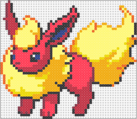 Flareon - flareon,pokemon,eevee,fiery,evolution,character,anime,gaming,red,yellow