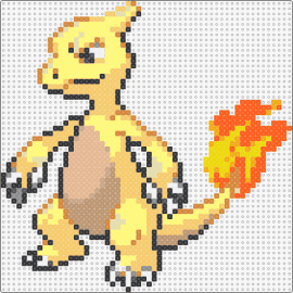 Shiny Charmeleon - charmeleon,pokemon,character,gaming,fiery,evolution,charmander,yellow,orange,tan