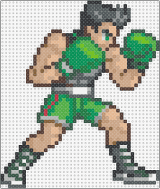 Little Mac - little mac,punch out,boxing,character,video game,green,tan,gray