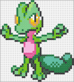 Treecko - treecko,pokemon,gecko,creature,green,gaming,anime,grass-type,character