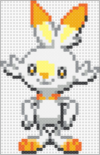 Shiny Scorbunny - orange,gray