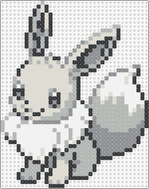 Shiny Eevee - eevee,pokemon,cute,character,gaming,gray