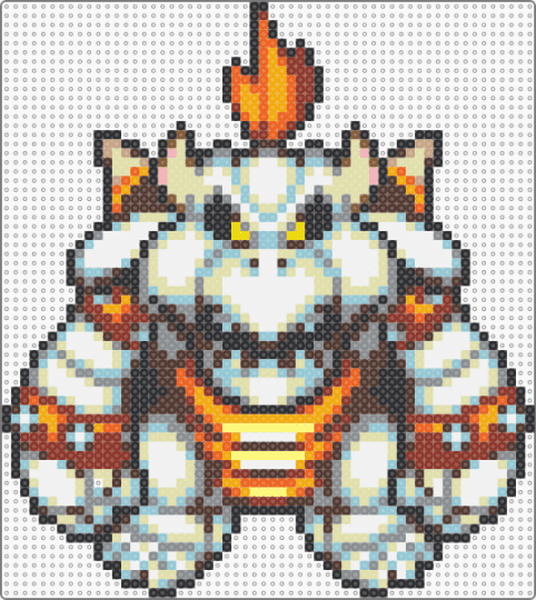 Dry Bowser - bowser,mario,character,nintendo,video game,monster,gaming,brown,light blue,red,orange,colorful