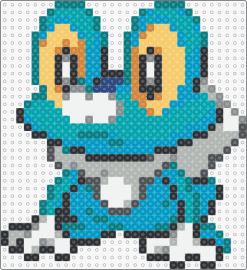 Froakie - froakie,pokemon,character,gaming,frog,teal,gray