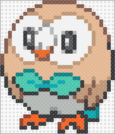 Rowlet - teal,beige