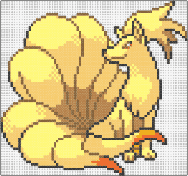 Ninetails - ninetails,pokemon,character,evolution,vulpix,gaming,yellow