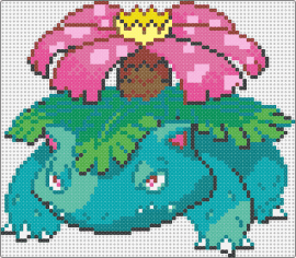 Venasaur - venusaur,pokemon,ivysaur,bulbasaur,vibrant,signature flower,regal