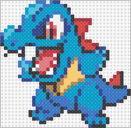 Totodile - totodile,pokemon,character,gaming,cute,blue,teal,red