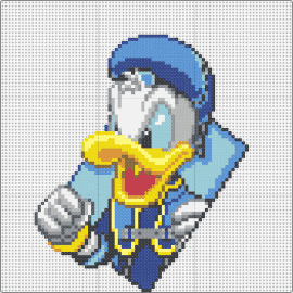 Donald Duck - donald duck,disney,classic character,beloved cartoon,sailor suit,joyful colors,blue,yellow,white,gray