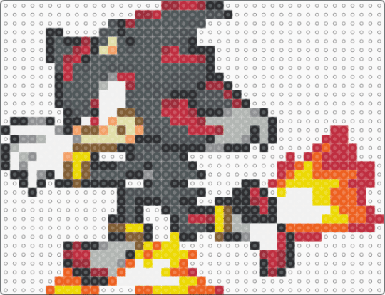 Shadow the Hedgehog (Small) - red,gray,pink
