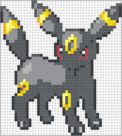 Umbreon - umbreon,eevee,pokemon,dark colors,enigmatic,animated character,red eyes,night-th